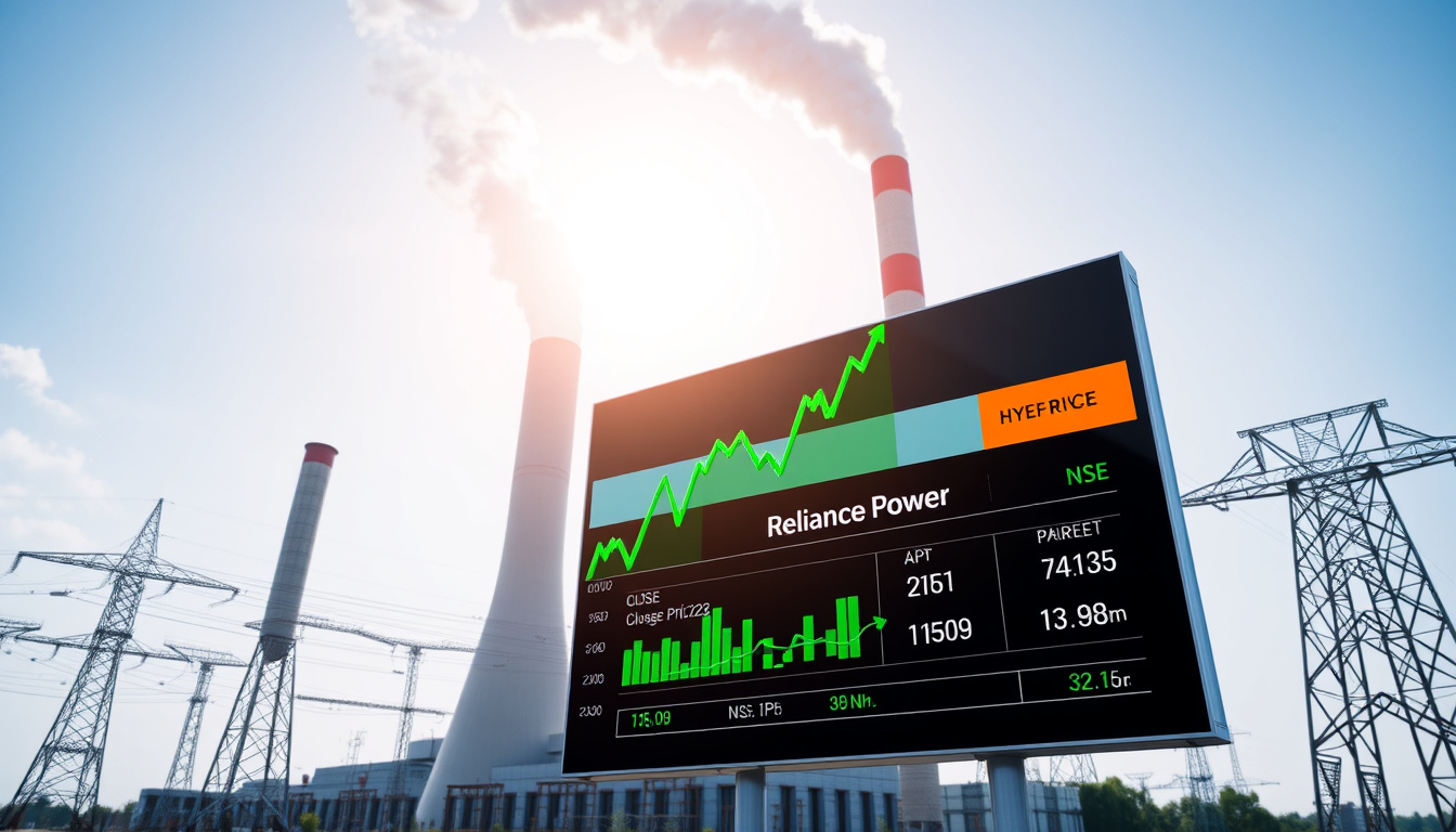 Reliance Power Share Price – NSE Close, Metrics and Trends