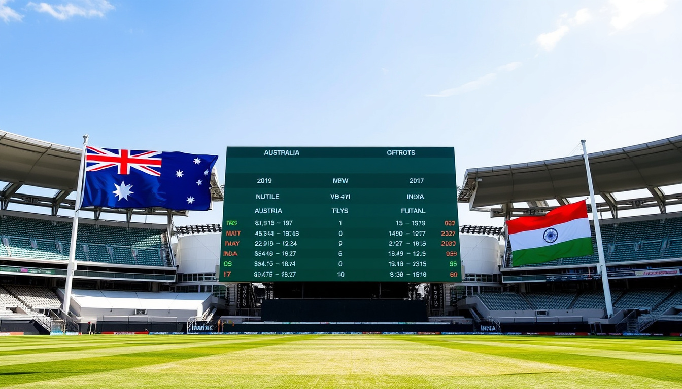 Australia vs India Cricket Scorecard: Head-to-Head Stats