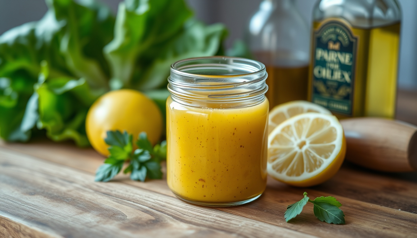 How to Make Simple Salad Dressing (3-Ingredient Vinaigrette)