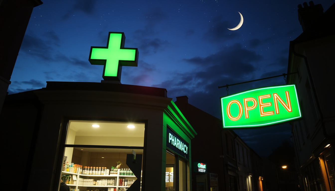 Nearby Pharmacies Open Now: Late Night in Ireland